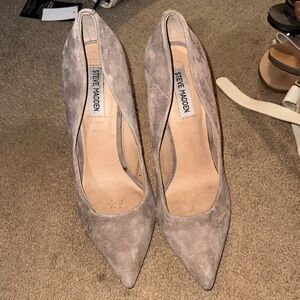 Steve Madden Taupe Suede Heels